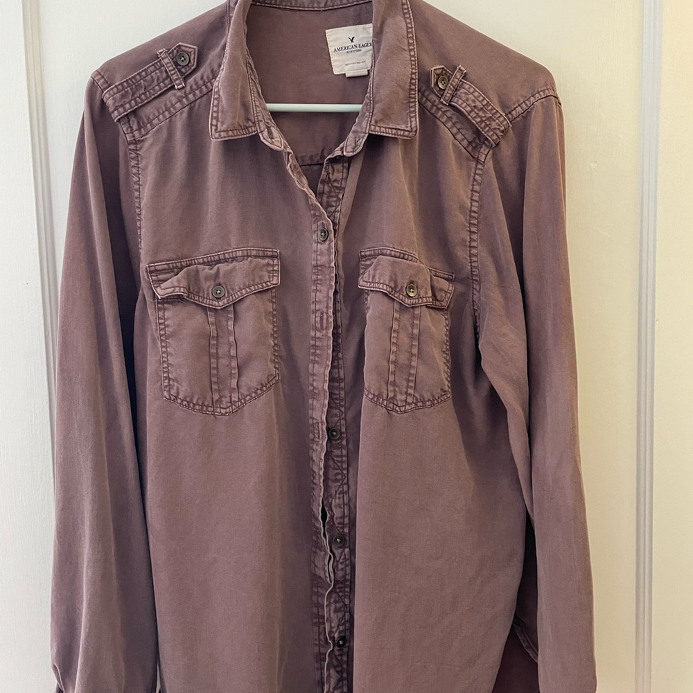 American Eagle Button-Up Shirt